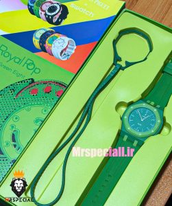 ساعت سواچ رویال پاپ سبز 021604 Audemars Piguet x Swatch GREEN EIGHT