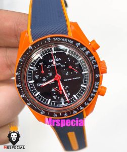 ساعت امگا سواچ مدل گدازه های زمین OmegaSwatch Moonswatch Earth LAVA 021025 