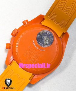 ساعت امگا سواچ مدل گدازه های زمین OmegaSwatch Moonswatch Earth LAVA 021025 