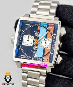 ساعت مچی مردانه تگ هویر موناکو استیل کرنوگراف Tag Heuer monaco 8965