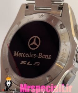 ساعت تگ هویر مردانه مدل مرسدس بنز کرنوگراف استیل صفحه مشکی 0830 TAG HEUER Grand Carrera SLS