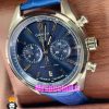 ساعت تگ هویر مردانه کرنوگراف بند چرم ابی صفحه ابی Tag Heuer CARRERA 020996