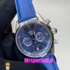 ساعت تگ هویر مردانه کرنوگراف بند چرم ابی صفحه ابی Tag Heuer CARRERA 020996