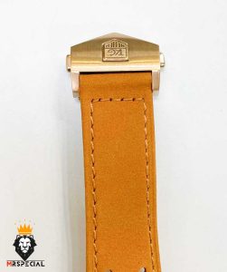 ساعت مردانه تگ هویر کرنوگراف رزگلد بند جیر صفحه مشکی TAG HEUER SPACE X 01024