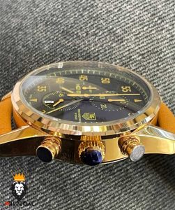 ساعت مردانه تگ هویر کرنوگراف رزگلد بند جیر صفحه مشکی TAG HEUER SPACE X 01024