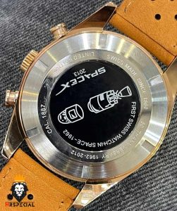 ساعت مردانه تگ هویر کرنوگراف رزگلد بند جیر صفحه مشکی TAG HEUER SPACE X 01024