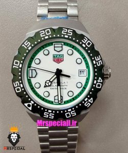 ساعت تگ هویر مردانه سولارگراف اتوماتیک استیل صفحه سفید Tag heuer Solargraph 021568