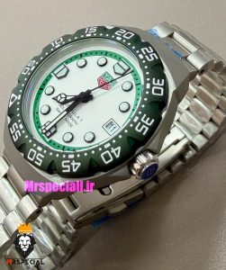 ساعت تگ هویر مردانه سولارگراف اتوماتیک استیل صفحه سفید Tag heuer Solargraph 021568