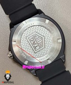 ساعت تگ هویر مردانه سولارگراف اتوماتیک بند رابر مشکی صفحه سفید Tag heuer Solargraph 021569