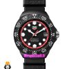 ساعت تگ هویر مردانه سولارگراف اتوماتیک بند رابر مشکی صفحه مشکی Tag heuer Solargraph 021570