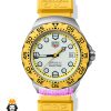 ساعت تگ هویر مردانه سولارگراف اتوماتیک بند رابر زرد صفحه سفید Tag heuer Solargraph 021571