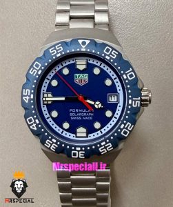 ساعت تگ هویر مردانه سولارگراف اتوماتیک استیل صفحه ابی Tag heuer Solargraph 021567
