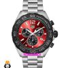 ساعت تگ هویر مدل فرمول 1 بند استیل کرنوگراف صفحه قرمز TAG HEUER Formula 1 021247