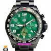 ساعت تگ هویر مدل فرمول 1 بند استیل مشکی کرنوگراف صفحه سبز TAG HEUER Formula 1 021252