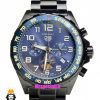 ساعت تگ هویر مدل فرمول 1 بند استیل مشکی کرنوگراف صفحه ابی TAG HEUER Formula 1 021254
