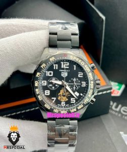 ساعت تگ هویر مدل فرمول 1 بند استیل مشکی کرنوگراف صفحه مشکی TAG HEUER Formula 1 021251 