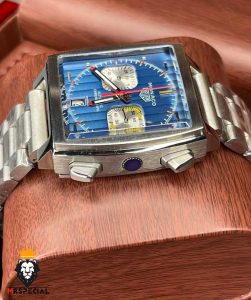 ساعت مچی مردانه تگ هویر موناکو استیل کرنوگراف صفحه ابی Tag heuer Monaco 8662