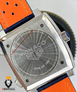 ساعت مچی مردانه تگ هویر موناکو کرنوگراف بند چرم 0860 TAG HEUER MONACO