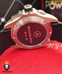 ساعت تگ هویر مردانه مرسدس بنز کرنوگراف بند رابر صفحه مشکی TAG HEUER Grand Carrera SLS 0828