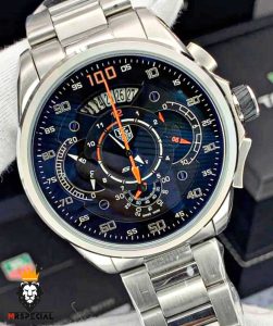 ساعت تگ هویر مردانه مدل مرسدس بنز کرنوگراف استیل صفحه مشکی 0830 TAG HEUER Grand Carrera SLS