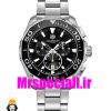 ساعت تگ هویر مردانه مدل اکوا ریسر کرنوگراف استیل صفحه مشکی 01819 TAG HEUER AQUA RACER