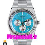 ساعت تیسوت مردانه کرنوگراف استیل صفحه تیفانی 02067 TISSOT PRX