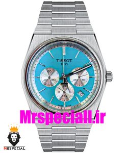 ساعت تیسوت مردانه کرنوگراف استیل صفحه تیفانی 02067 TISSOT PRX