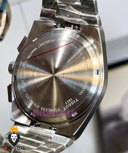 ساعت تیسوت مردانه مدل پی ار ایکس استیل کرنوگراف صفحه مشکی 021399 TISSOT PRX 