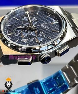 ساعت تیسوت مردانه مدل پی ار ایکس استیل کرنوگراف صفحه ابی 021400 TISSOT PRX 