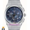 ساعت تیسوت مردانه مدل پی ار ایکس استیل کرنوگراف صفحه ابی 021400 TISSOT PRX