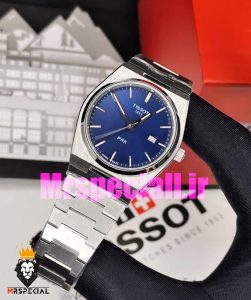 ساعت تیسوت مدل پی ار ایکس مردانه کوارتز استیل صفحه ابی 020802 TISSOT PRX 