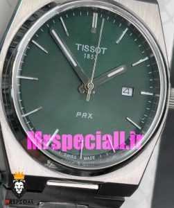 ساعت تیسوت مدل پی ار ایکس مردانه کوارتز استیل صفحه سبز 020798 TISSOT PRX 