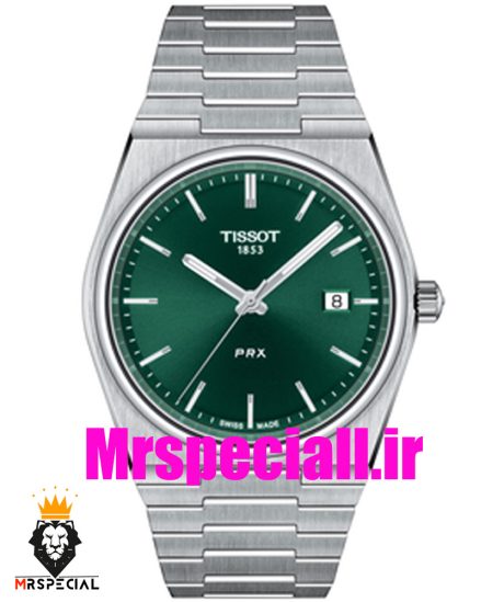 ساعت تیسوت مدل پی ار ایکس مردانه کوارتز استیل صفحه سبز 020798 TISSOT PRX