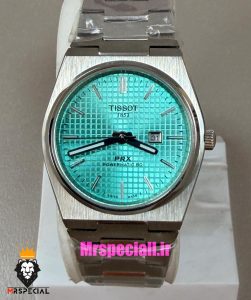 ساعت تیسوت زنانه مدل پی ار ایکس کوارتز استیل صفحه تیفانی 021627 TISSOT PRX