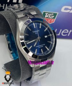ساعت تیسوت مردانه استیل کوارتز صفحه ابی 021463 TISSOT 
