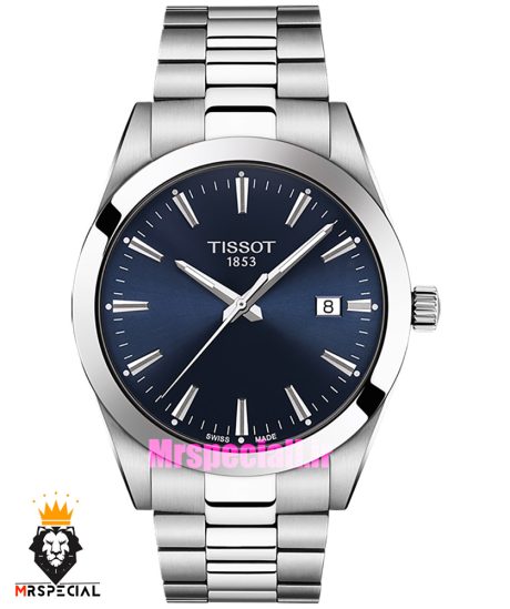 ساعت تیسوت مردانه استیل کوارتز صفحه ابی 021463 TISSOT