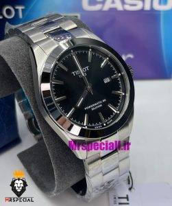 ساعت تیسوت مردانه استیل کوارتز صفحه مشکی 021465 TISSOT 