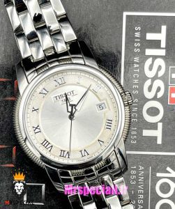 ساعت تیسوت مردانه استیل موتور سوییس کوارتز صفحه سفید 021415 TISSOT R460 
