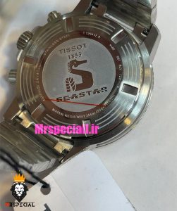 ساعت تیسوت مردانه مدل سی استار موتورکرنوگراف بند استیل صفحه ابی 021433 TISSOT SEASTAR 