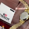 ساعت تیسوت زنانه کوارتز طلایی صفحه سفید 020986 TISSOT Lovely