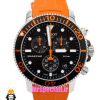 ساعت تیسوت مردانه مدل سی استار موتور کرنوگراف بند رابر نارنجی صفحه مشکی 021416 TISSOT SEASTAR