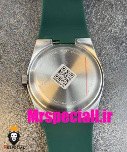 ساعت مچی تیسوت مردانه پی ار ایکس کوارتز بند رابر سبز صفحه سبز 020779 TISSOT PRX