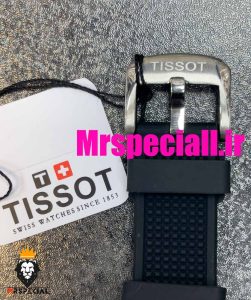 ساعت مچی تیسوت مردانه پی ار ایکس کوارتز بند رابر مشکی صفحه تیفانی 020778 TISSOT PRX