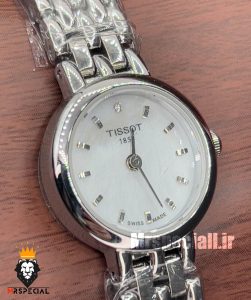 ساعت تیسوت زنانه کوارتز استیل نقره ای صفحه سفید 020987 TISSOT Lovely