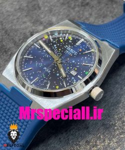 ساعت مچی تیسوت مردانه پی ار ایکس کوارتز بند رابر سورمه ای 020777 TISSOT PRX