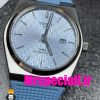 ساعت مچی تیسوت مردانه پی ار ایکس کوارتز بند رابر ابی 020776 TISSOT PRX
