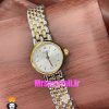 ساعت تیسوت زنانه کوارتز دو رنگ طلایی صفحه سفید 020998 TISSOT Lovely
