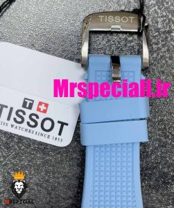 ساعت مچی تیسوت مردانه پی ار ایکس کوارتز بند رابر ابی 020776 TISSOT PRX 