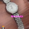 ساعت تیسوت زنانه کوارتز استیل نقره ای صفحه سفید قاب نگین 021001 TISSOT Lovely