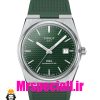 ساعت مچی تیسوت مردانه پی ار ایکس کوارتز بند رابر سبز صفحه سبز 020779 TISSOT PRX